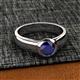 3 - Enola Blue Sapphire Solitaire Engagement Ring 
