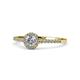 1 - Cyra Diamond Halo Engagement Ring 