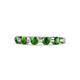 1 - Keva 3.40 mm Green Garnet 5 Stone Wedding Band 