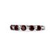 1 - Keva 3.40 mm Red Garnet 5 Stone Wedding Band 