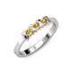 2 - Fiona Citrine XOXO Three Stone Engagement Ring 