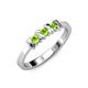 2 - Fiona Peridot XOXO Three Stone Engagement Ring 