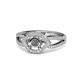 1 - Liora Signature Semi Mount Eye Halo Engagement Ring 