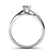 5 - Celine Princess Cut Diamond Solitaire Engagement Ring 