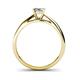 5 - Celine Princess Cut Diamond Solitaire Engagement Ring 