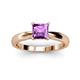 2 - Adsila Princess Cut Amethyst Solitaire Engagement Ring 