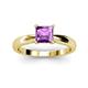 2 - Adsila Princess Cut Amethyst Solitaire Engagement Ring 