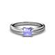 1 - Adsila Princess Cut Tanzanite Solitaire Engagement Ring 