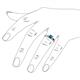 6 - Adsila Princess Cut London Blue Topaz Solitaire Engagement Ring 