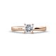 1 - Annora Princess Cut Diamond Solitaire Engagement Ring 
