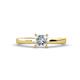 1 - Annora Princess Cut Diamond Solitaire Engagement Ring 