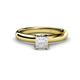 1 - Bianca Lab Created White Sapphire Solitaire Ring 
