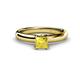 1 - Bianca Lab Created Yellow Sapphire Solitaire Ring 