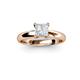2 - Bianca Lab Created White Sapphire Solitaire Ring 