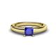 1 - Kyle Princess Cut Blue Sapphire Solitaire Engagement Ring 