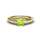 1 - Kyle Princess Cut Peridot Solitaire Engagement Ring 