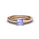 1 - Kyle Princess Cut Tanzanite Solitaire Engagement Ring 