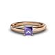 1 - Kyle Princess Cut Iolite Solitaire Engagement Ring 