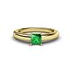 1 - Kyle Princess Cut Emerald Solitaire Engagement Ring 
