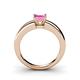 4 - Kyle Pink Sapphire Solitaire Ring  