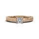 1 - Kaelan 5.50 mm Princess Cut GIA Certified Diamond Solitaire Engagement Ring 