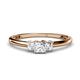 1 - Eadlin Princess Cut Diamond Three Stone Engagement Ring 