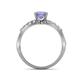 5 - Fenice Tanzanite and Diamond Bridal Set Ring 