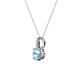 2 - Celyn Aquamarine and Diamond Pendant 