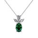 1 - Rayen Emerald and Diamond Slider Pendant 