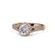1 - Levana Signature Round Diamond Halo Engagement Ring 