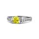 1 - Alana Signature Yellow and White Diamond Engagement Ring 