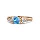 1 - Alana Signature Blue Topaz and Diamond Engagement Ring 