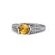 1 - Alair Signature Citrine and Diamond Engagement Ring 