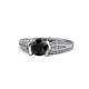 1 - Alair Signature Black and White Diamond Engagement Ring 