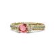 1 - Anora Signature Pink Tourmaline and Diamond Engagement Ring 