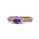 1 - Anora Signature Iolite and Diamond Engagement Ring 