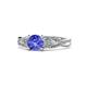 1 - Belinda Signature Tanzanite and Diamond Engagement Ring 