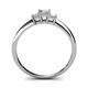 4 - Eadlin Princess Cut Diamond Three Stone Engagement Ring 