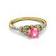 3 - Katelle Desire Pink Tourmaline and Diamond Engagement Ring 