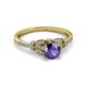 3 - Katelle Desire Iolite and Diamond Engagement Ring 