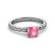 3 - Sariah Desire Pink Tourmaline and Diamond Engagement Ring 