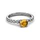 3 - Sariah Desire Citrine and Diamond Engagement Ring 