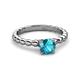 3 - Sariah Desire London Blue Topaz and Diamond Engagement Ring 