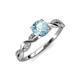 4 - Mayra Desire Aquamarine and Diamond Engagement Ring 