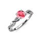 4 - Mayra Desire Pink Tourmaline and Diamond Engagement Ring 