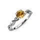 4 - Mayra Desire Citrine and Diamond Engagement Ring 