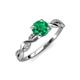 4 - Mayra Desire Emerald and Diamond Engagement Ring 