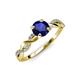 4 - Mayra Desire Blue Sapphire and Diamond Engagement Ring 