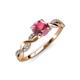4 - Mayra Desire Rhodolite Garnet and Diamond Engagement Ring 