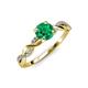 4 - Mayra Desire Emerald and Diamond Engagement Ring 